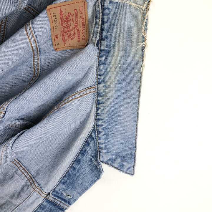 2000'S Levi's 70550-0476 Euro Model Denim Jacket (Men's Size M) cotton blue type Vintage Second Hand