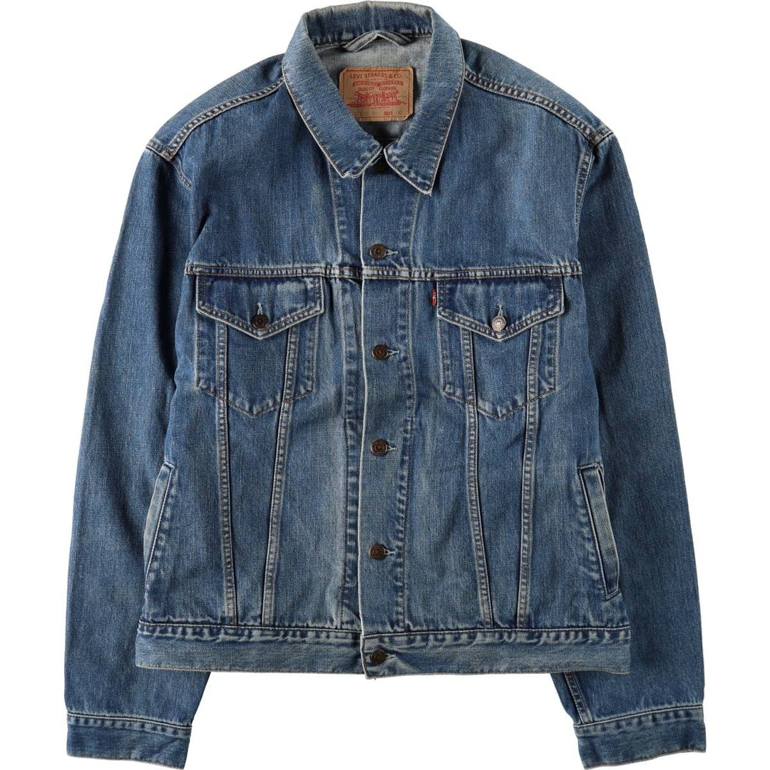 2000'S Levi's 70550-0414 Euro Model Denim Jacket (Men's XL equivalent) cotton blue type Vintage Second Hand