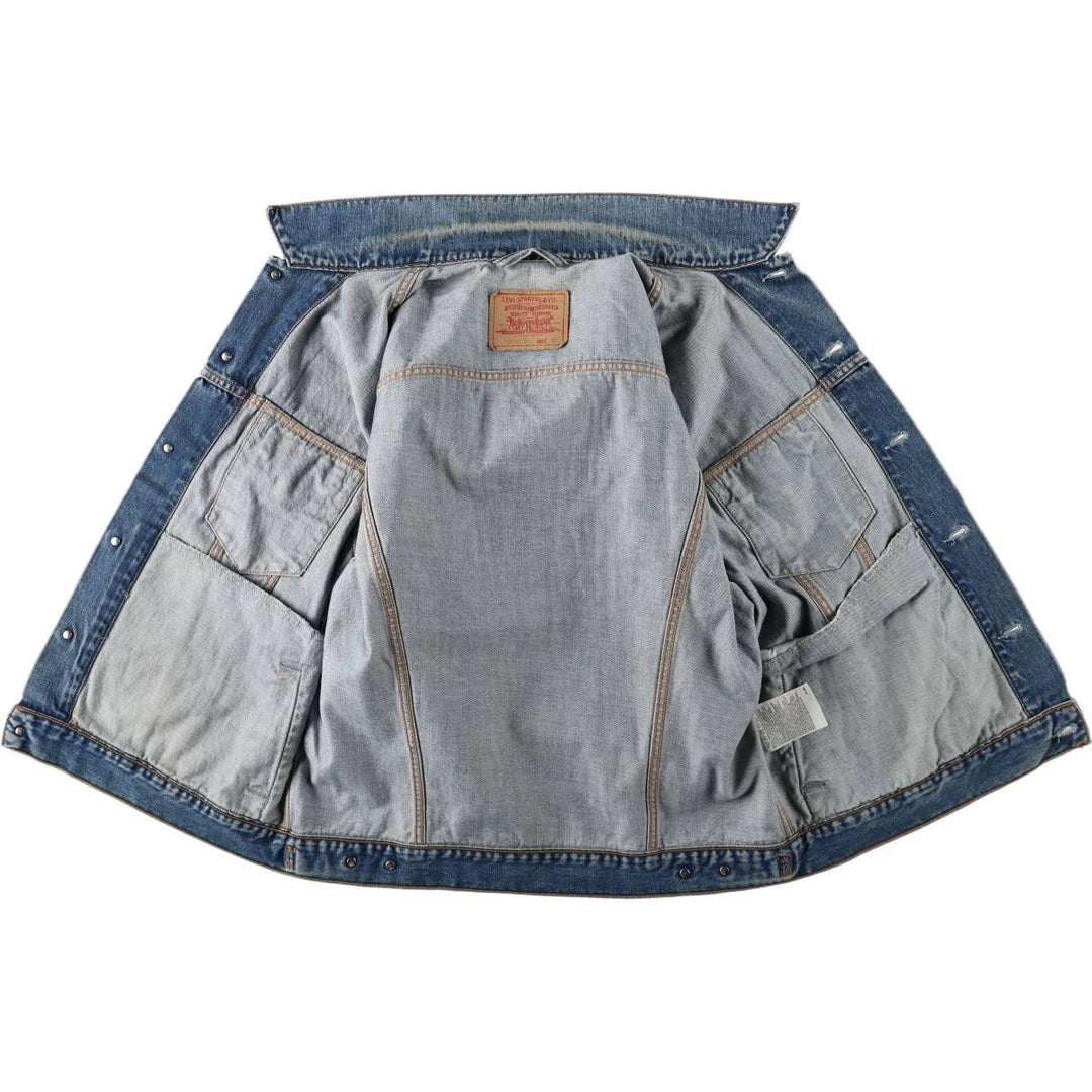 2000'S Levi's 70550-0414 Euro Model Denim Jacket (Men's XL equivalent) cotton blue type Vintage Second Hand