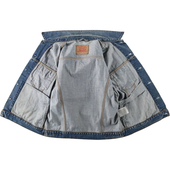 2000'S Levi's 70550-0414 Euro Model Denim Jacket (Men's XL equivalent) cotton blue type Vintage Second Hand