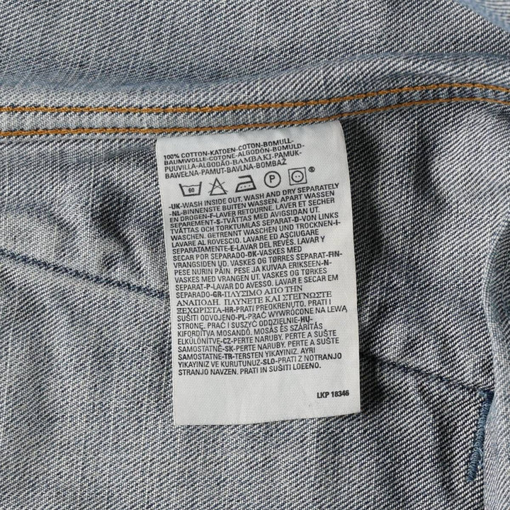 2000'S Levi's 70550-0414 Euro Model Denim Jacket (Men's XL equivalent) cotton blue type Vintage Second Hand