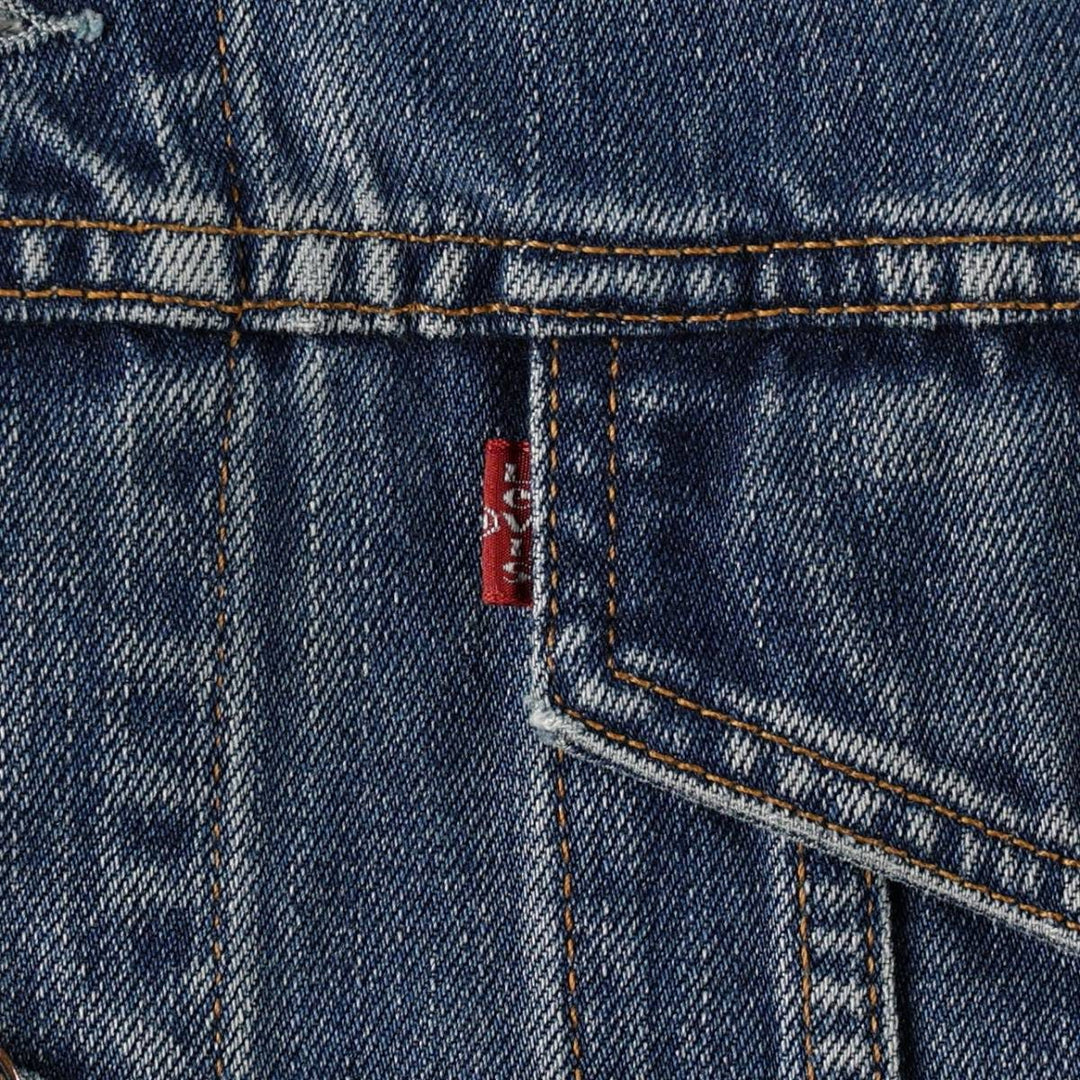 2000'S Levi's 70550-0414 Euro Model Denim Jacket (Men's XL equivalent) cotton blue type Vintage Second Hand