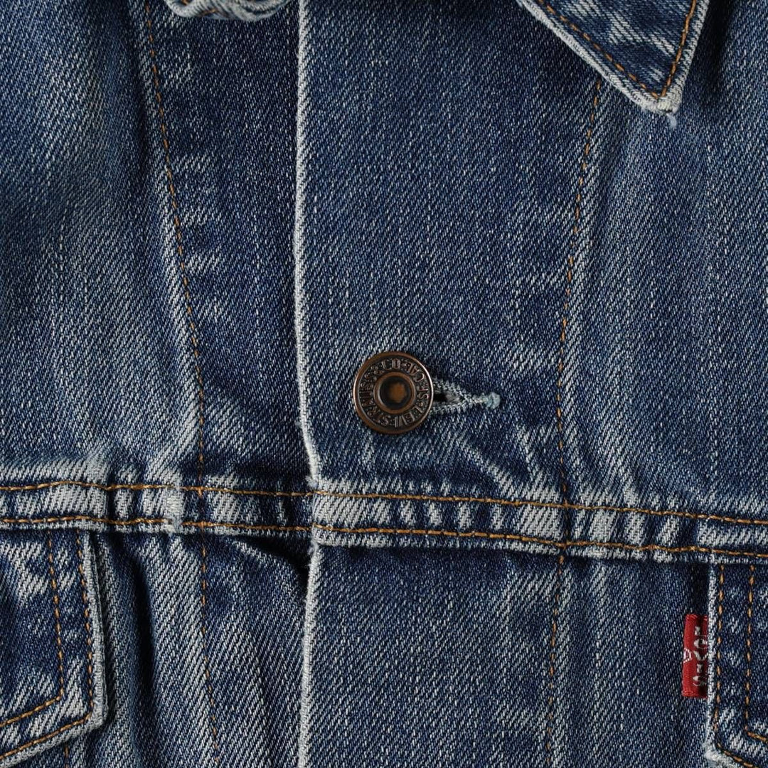 2000'S Levi's 70550-0414 Euro Model Denim Jacket (Men's XL equivalent) cotton blue type Vintage Second Hand