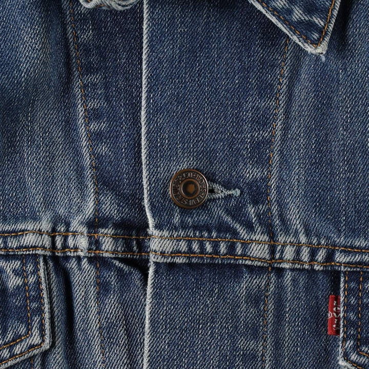 2000'S Levi's 70550-0414 Euro Model Denim Jacket (Men's XL equivalent) cotton blue type Vintage Second Hand