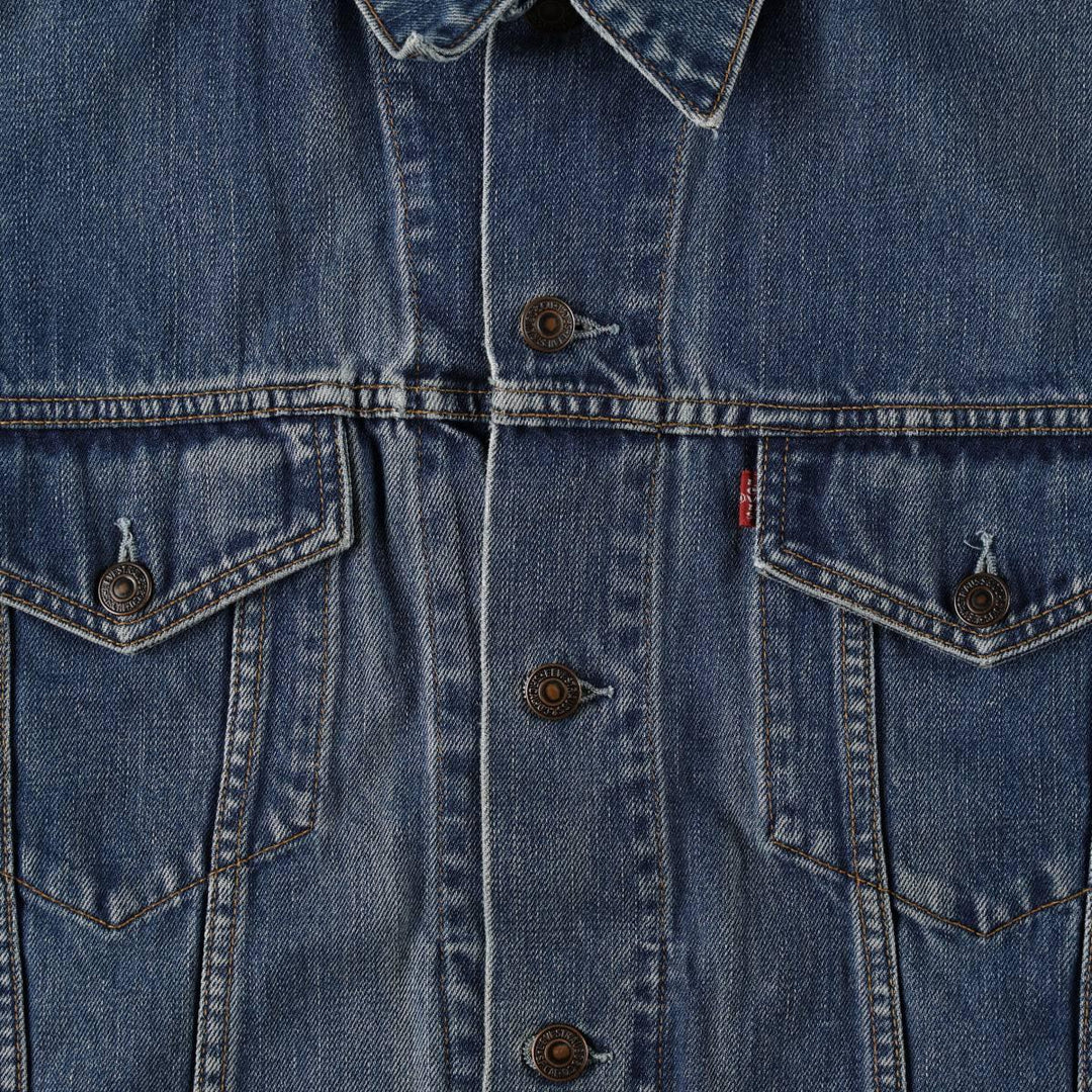 2000'S Levi's 70550-0414 Euro Model Denim Jacket (Men's XL equivalent) cotton blue type Vintage Second Hand