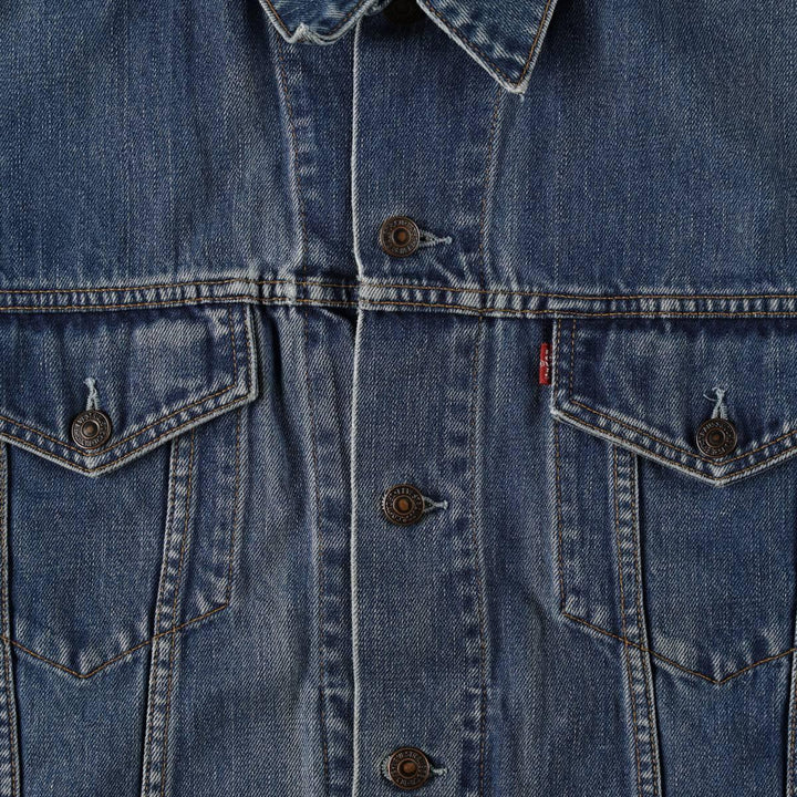 2000'S Levi's 70550-0414 Euro Model Denim Jacket (Men's XL equivalent) cotton blue type Vintage Second Hand