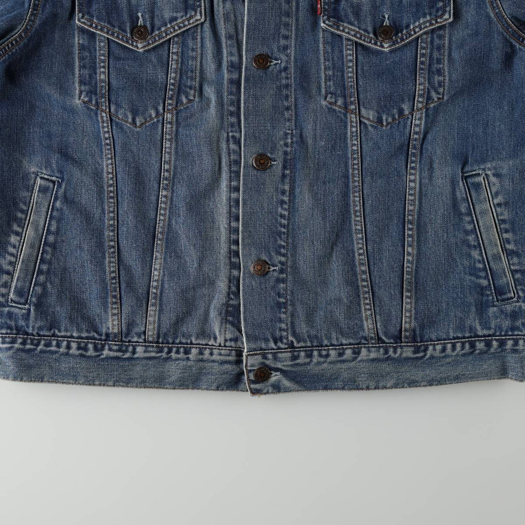 2000'S Levi's 70550-0414 Euro Model Denim Jacket (Men's XL equivalent) cotton blue type Vintage Second Hand