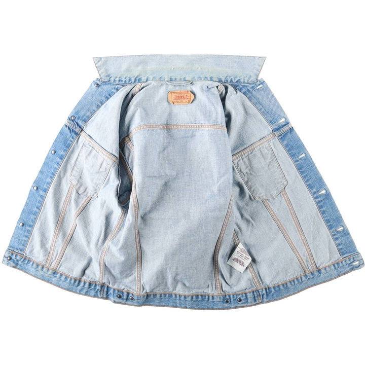 Levi's 70500-0459 Euro Model Denim Jacket (Men's XL equivalent) cotton blue type Vintage Second Hand