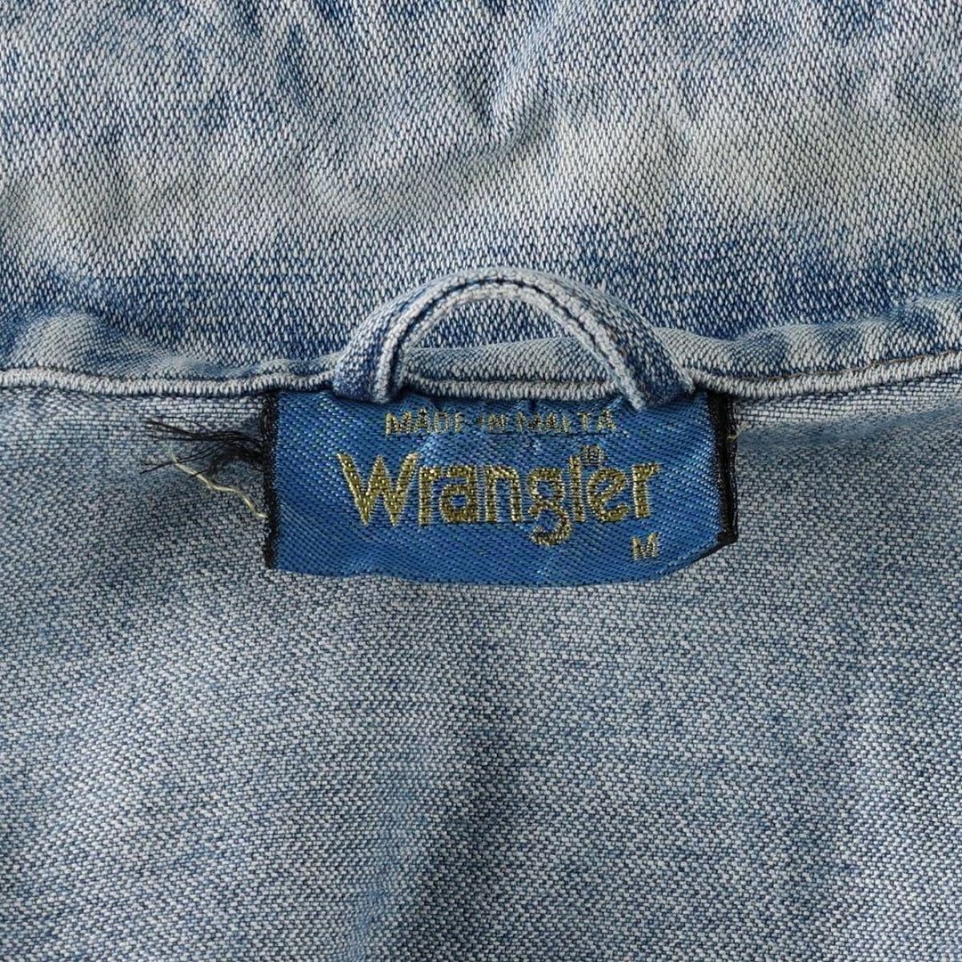 Wrangler Denim Jacket, G-Jean, Men's M size cotton blue type Vintage Second Hand