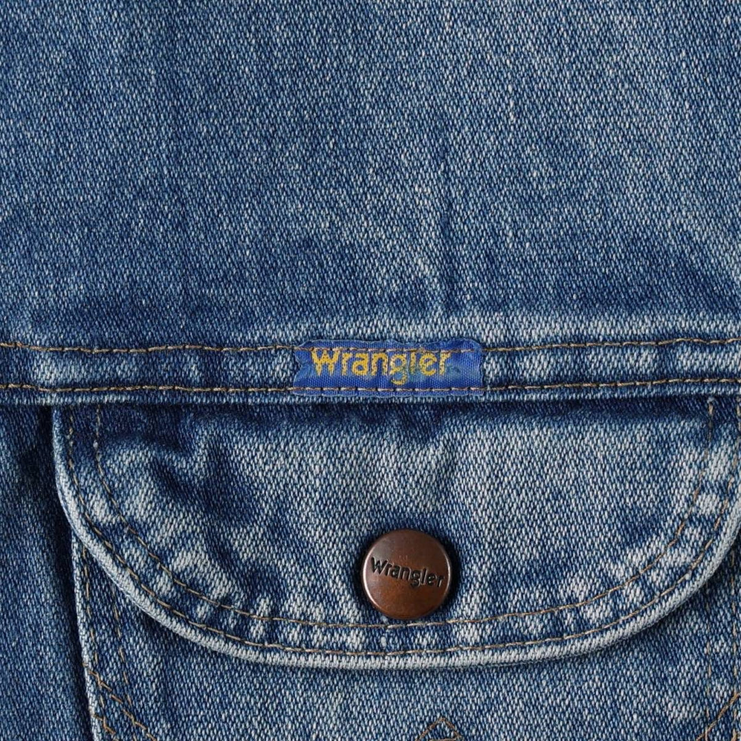 Wrangler Denim Jacket, G-Jean, Men's M size cotton blue type Vintage Second Hand