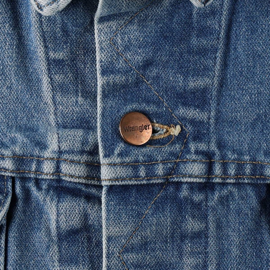 Wrangler Denim Jacket, G-Jean, Men's M size cotton blue type Vintage Second Hand