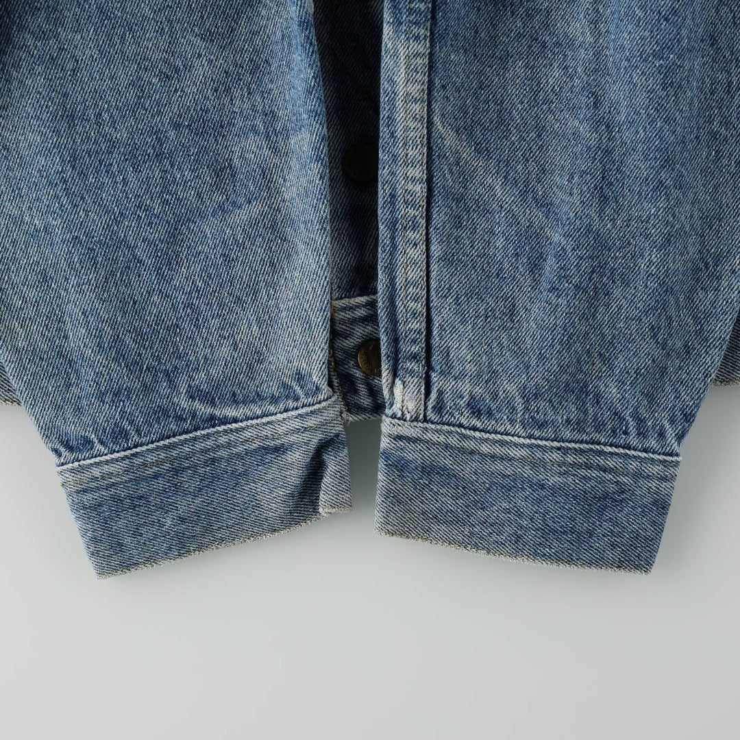 ~90'S Lee RIDERS denim jacket, men's size M equivalent, vintage, short length. unclear blue type Vintage Second Hand