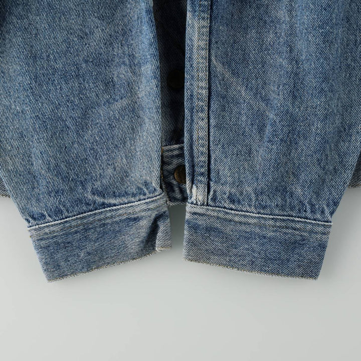 ~90'S Lee RIDERS denim jacket, men's size M equivalent, vintage, short length. unclear blue type Vintage Second Hand