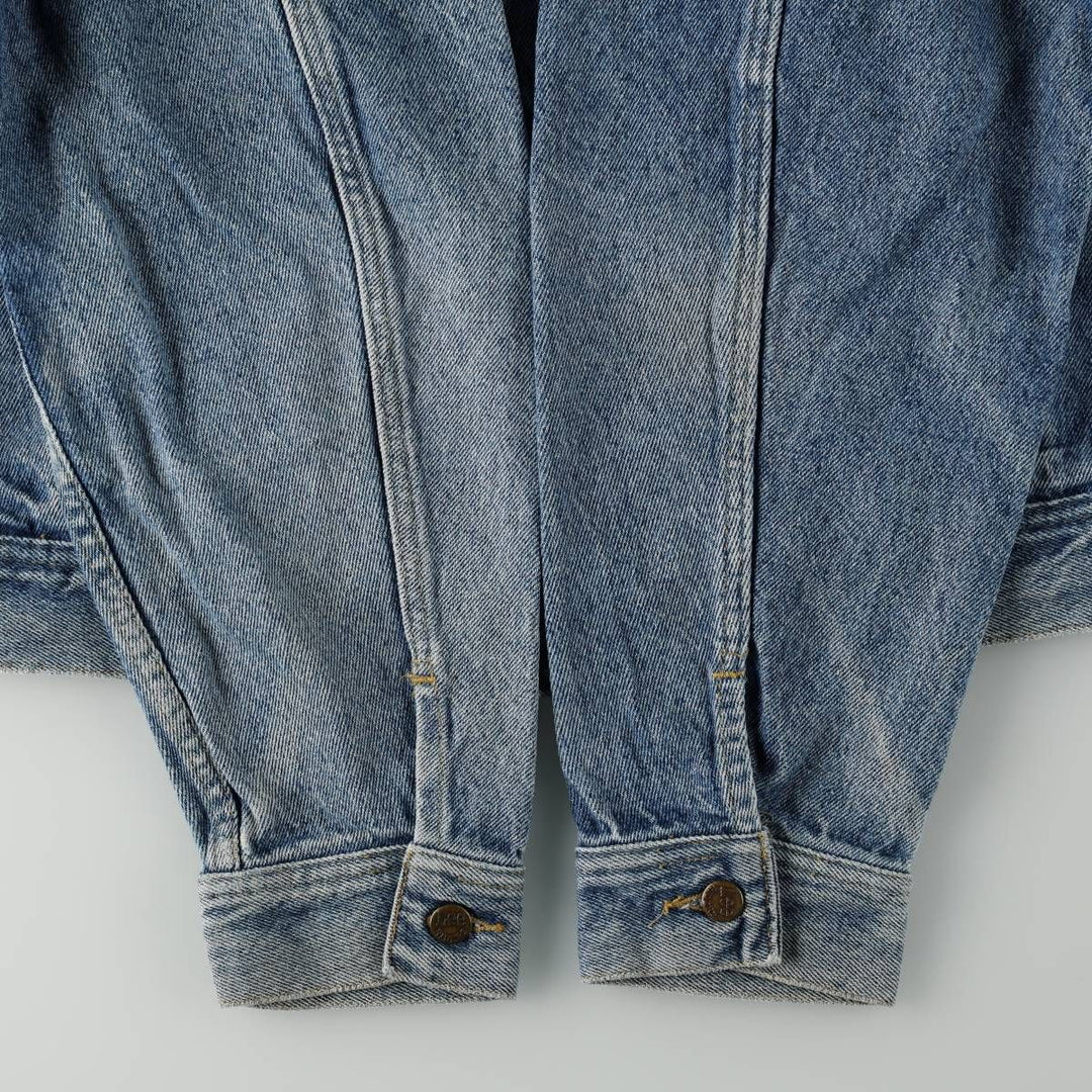 ~90'S Lee RIDERS denim jacket, men's size M equivalent, vintage, short length. unclear blue type Vintage Second Hand
