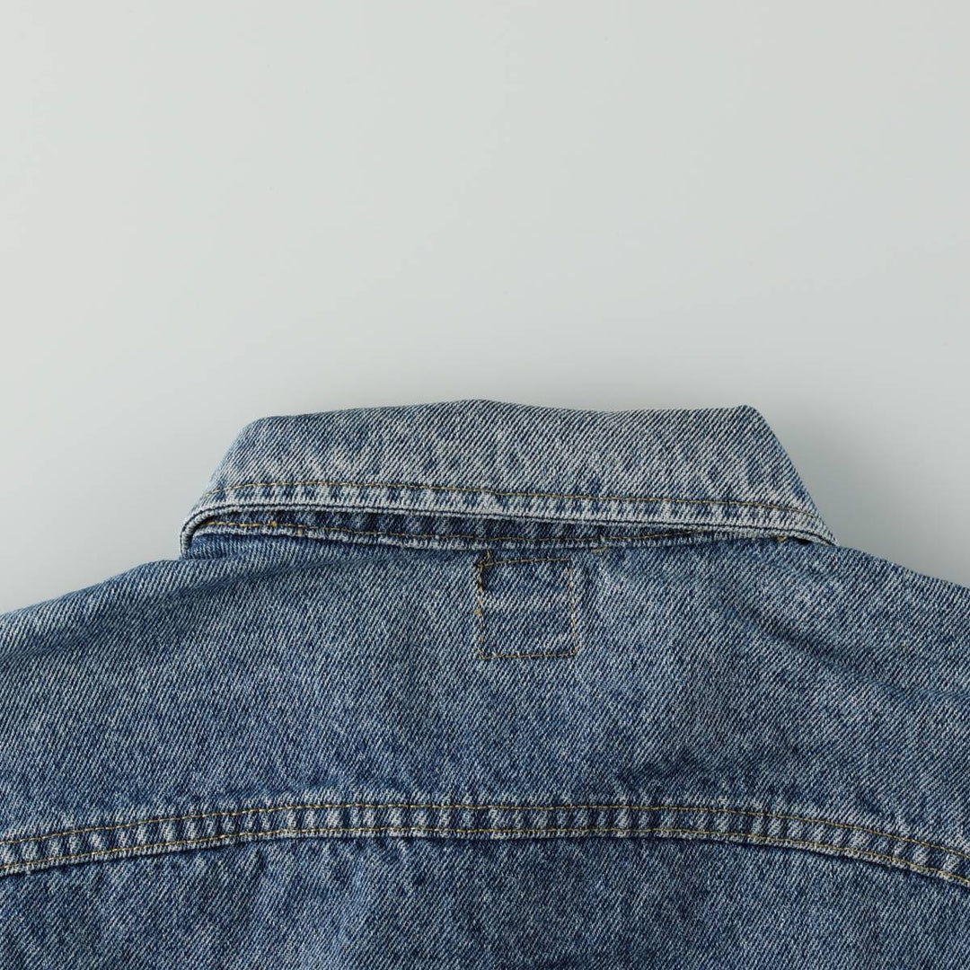 ~90'S Lee RIDERS denim jacket, men's size M equivalent, vintage, short length. unclear blue type Vintage Second Hand
