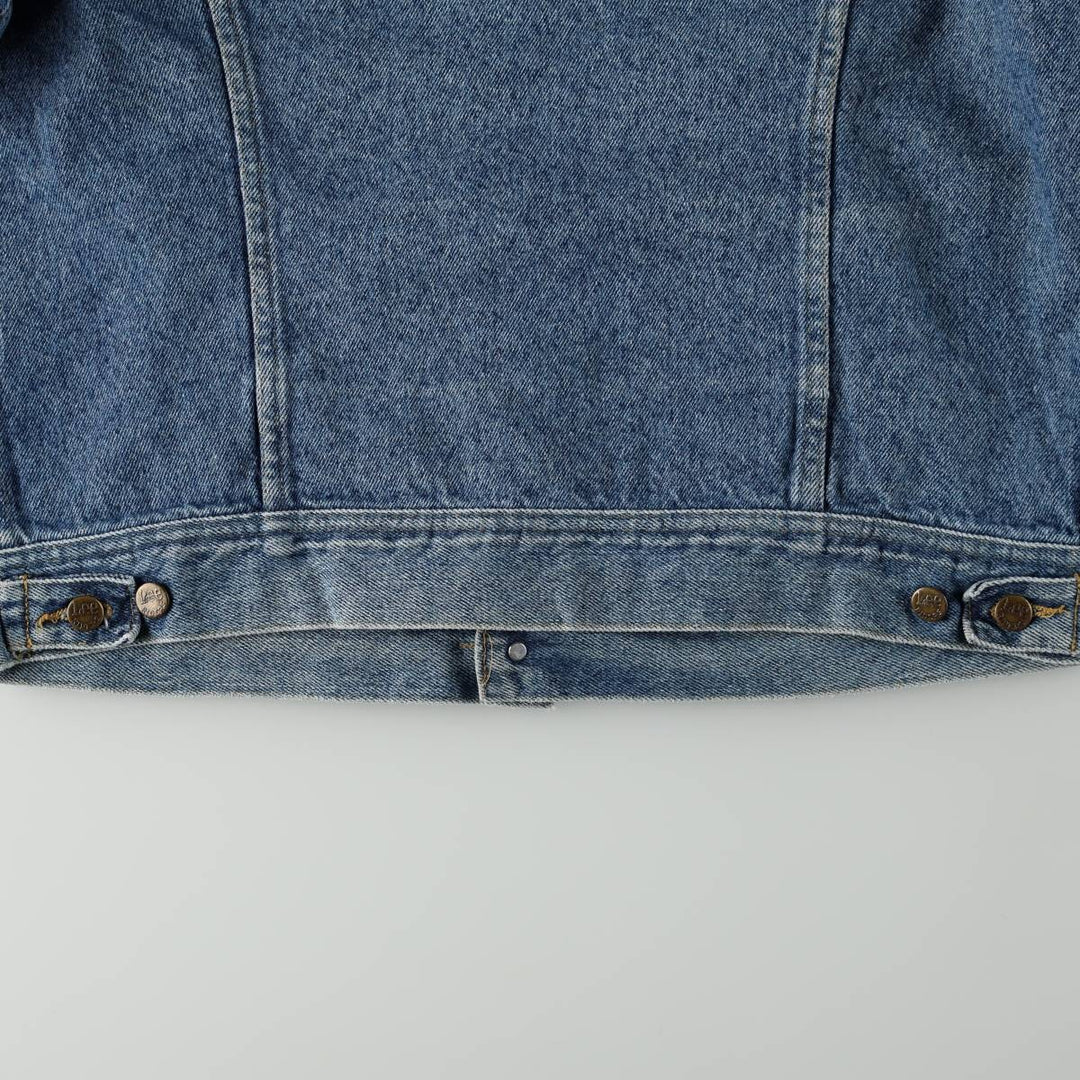 ~90'S Lee RIDERS denim jacket, men's size M equivalent, vintage, short length. unclear blue type Vintage Second Hand