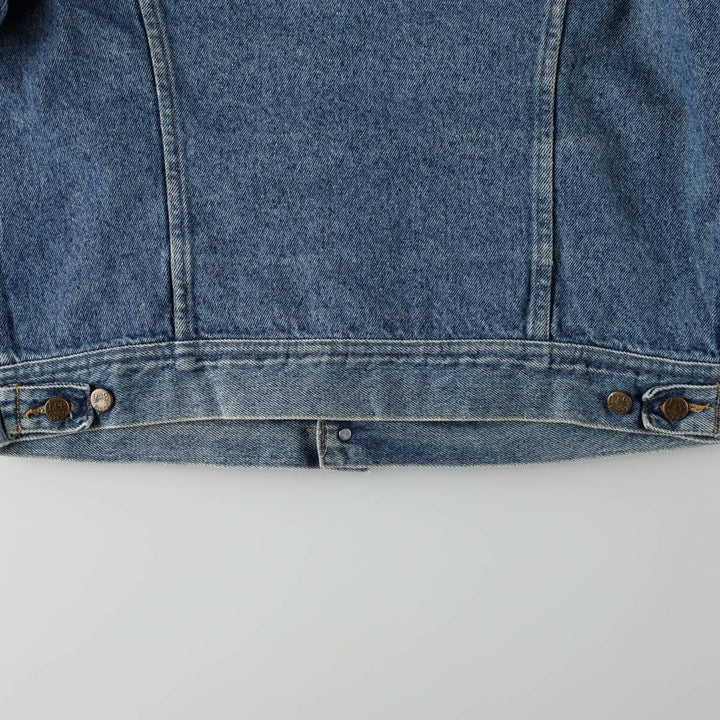 ~90'S Lee RIDERS denim jacket, men's size M equivalent, vintage, short length. unclear blue type Vintage Second Hand