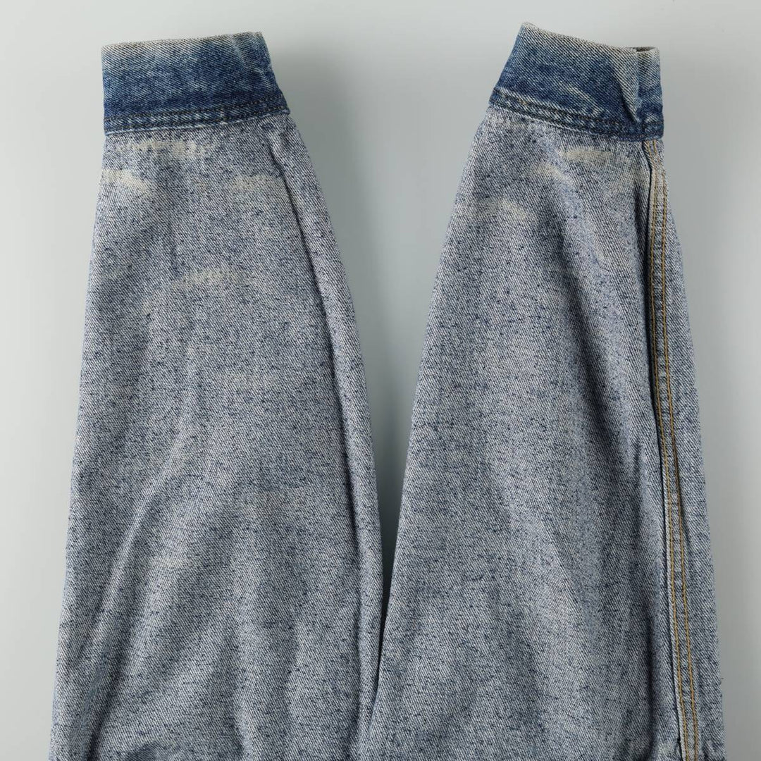~90'S Lee RIDERS denim jacket, men's size M equivalent, vintage, short length. unclear blue type Vintage Second Hand
