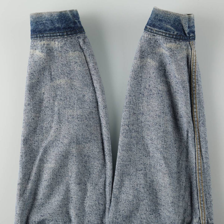 ~90'S Lee RIDERS denim jacket, men's size M equivalent, vintage, short length. unclear blue type Vintage Second Hand