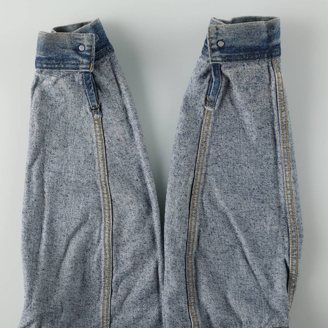 ~90'S Lee RIDERS denim jacket, men's size M equivalent, vintage, short length. unclear blue type Vintage Second Hand