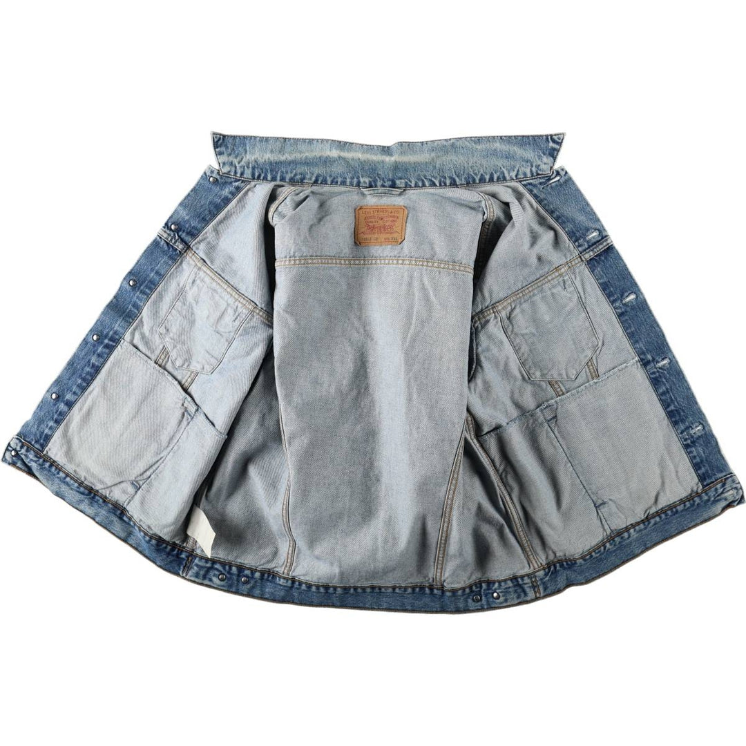 90'S Levi's 70503-0216 Denim Jacket, Men's XXL, Vintage cotton Blue type light blue Vintage Second Hand