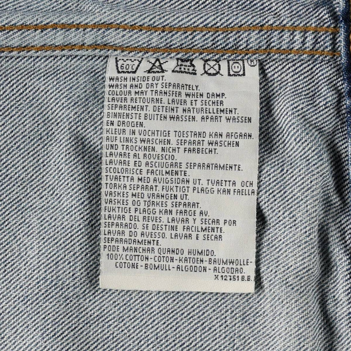 90'S Levi's 70503-0216 Denim Jacket, Men's XXL, Vintage cotton Blue type light blue Vintage Second Hand