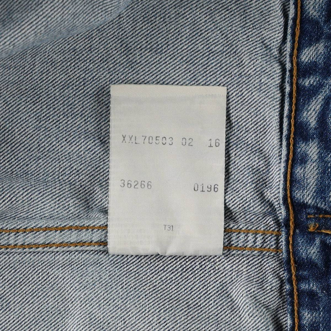 90'S Levi's 70503-0216 Denim Jacket, Men's XXL, Vintage cotton Blue type light blue Vintage Second Hand