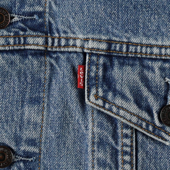 90'S Levi's 70503-0216 Denim Jacket, Men's XXL, Vintage cotton Blue type light blue Vintage Second Hand