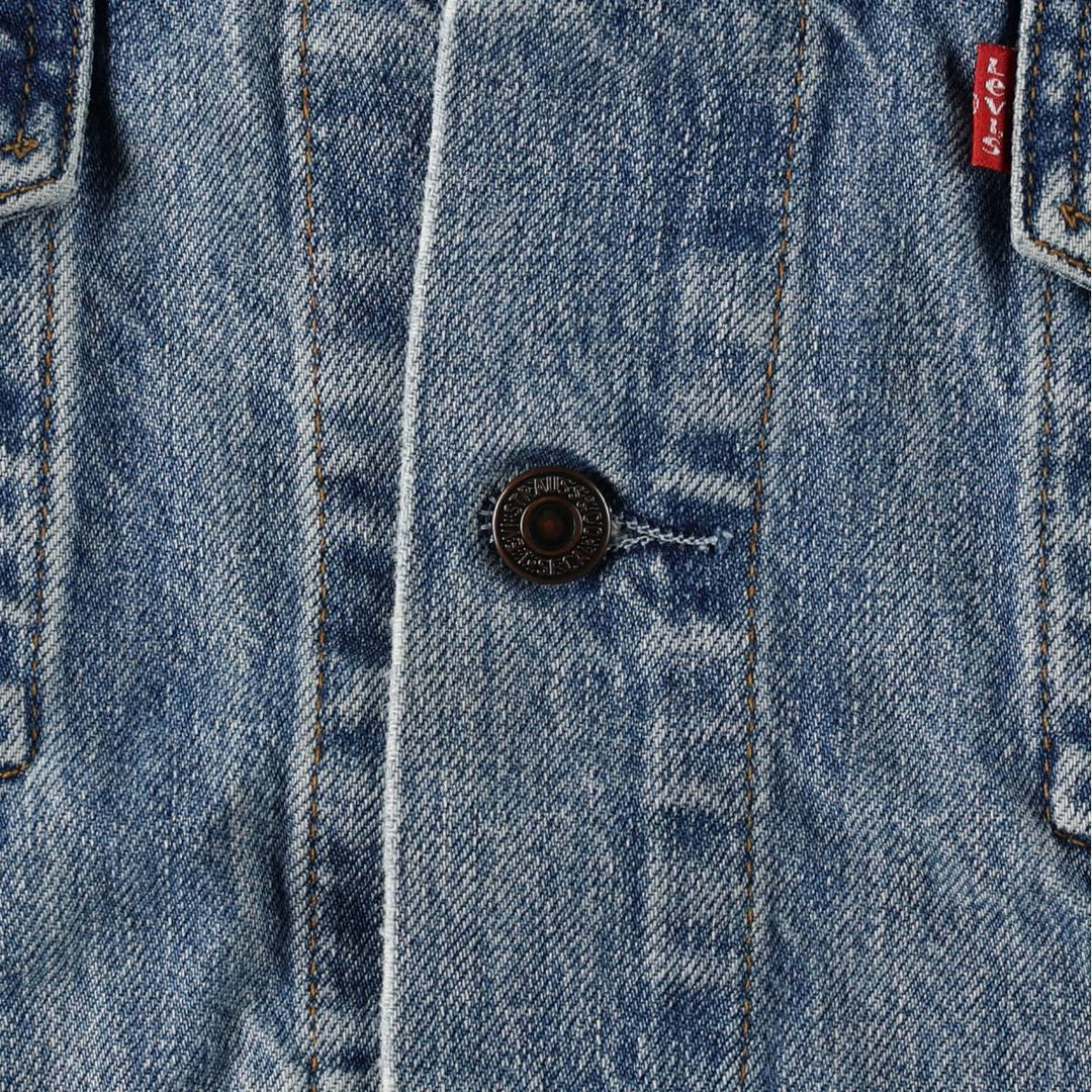 90'S Levi's 70503-0216 Denim Jacket, Men's XXL, Vintage cotton Blue type light blue Vintage Second Hand