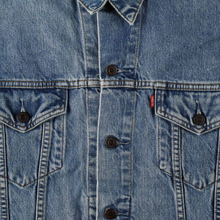 90'S Levi's 70503-0216 Denim Jacket, Men's XXL, Vintage cotton Blue type light blue Vintage Second Hand