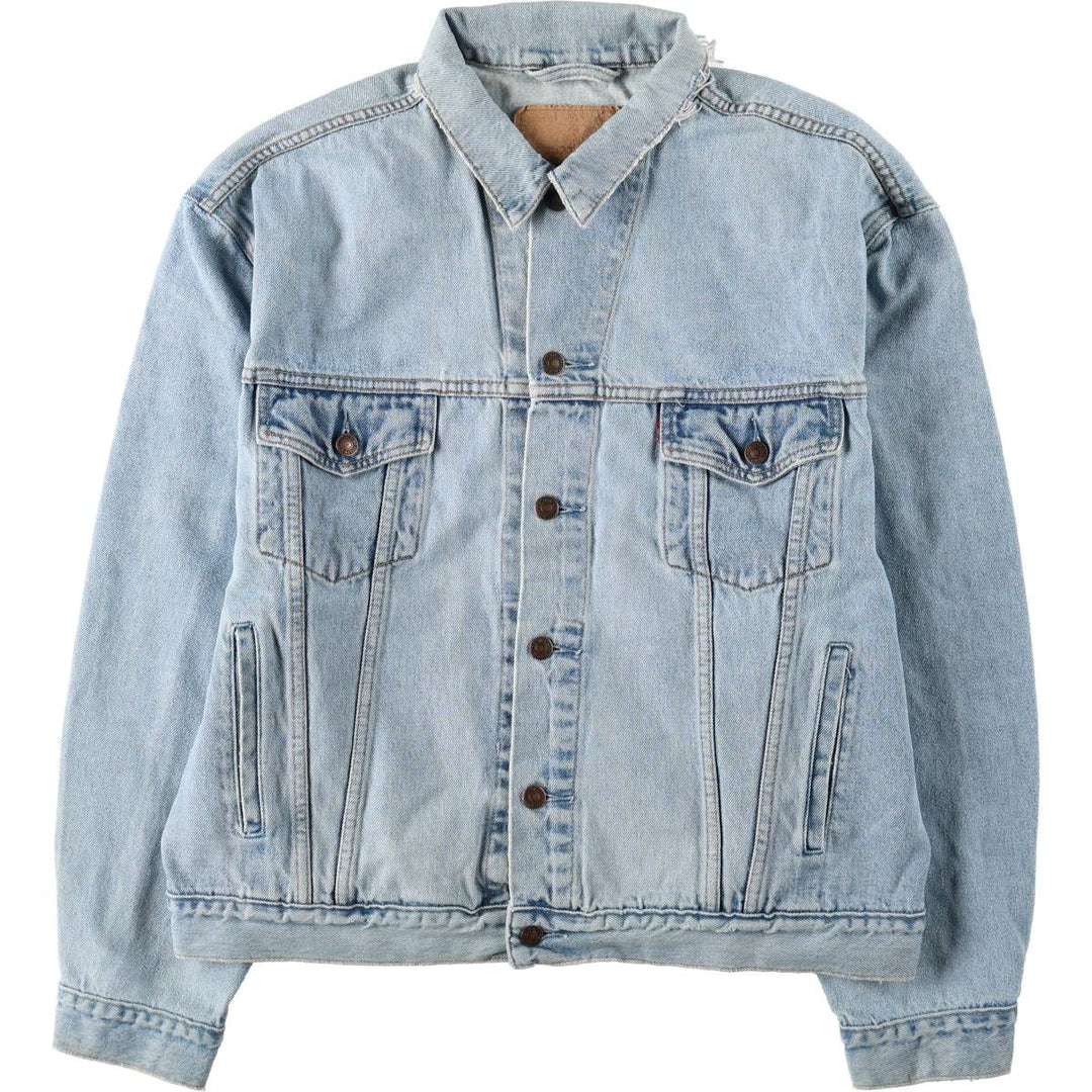1990'S Levi's 70503-0283 Denim Jacket, G-Jean, Size XXL (Men's XXL equivalent), Vintage cotton Blue type light blue Vintage Second Hand