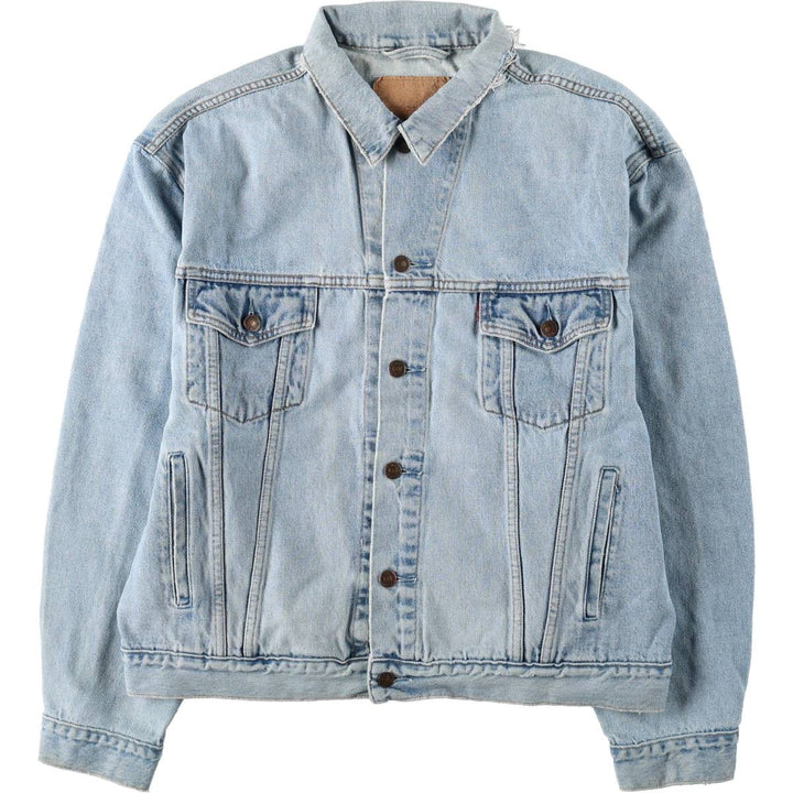 1990'S Levi's 70503-0283 Denim Jacket, G-Jean, Size XXL (Men's XXL equivalent), Vintage cotton Blue type light blue Vintage Second Hand