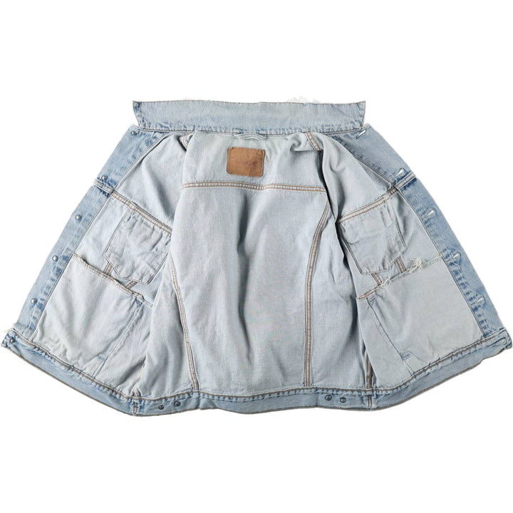 1990'S Levi's 70503-0283 Denim Jacket, G-Jean, Size XXL (Men's XXL equivalent), Vintage cotton Blue type light blue Vintage Second Hand