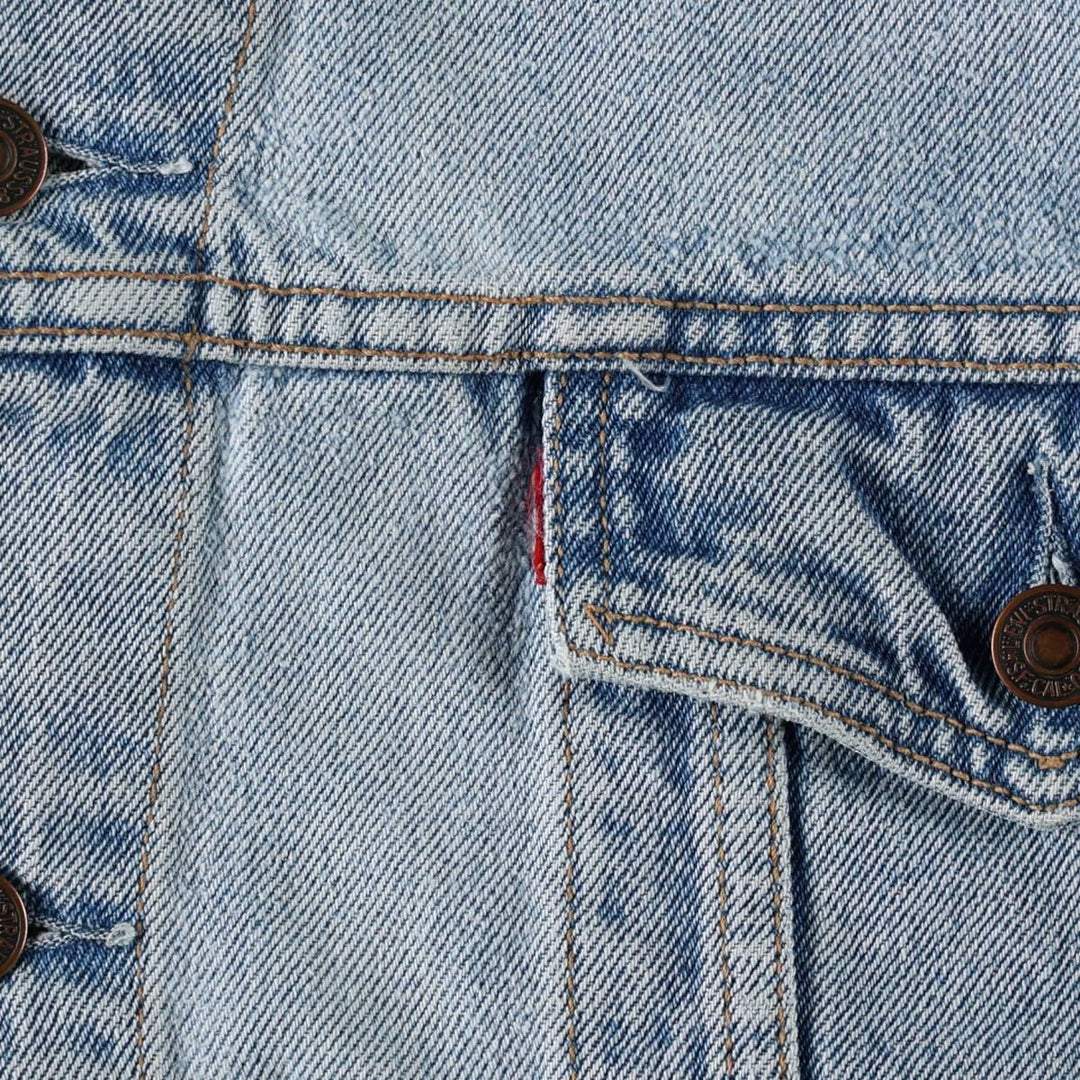 1990'S Levi's 70503-0283 Denim Jacket, G-Jean, Size XXL (Men's XXL equivalent), Vintage cotton Blue type light blue Vintage Second Hand
