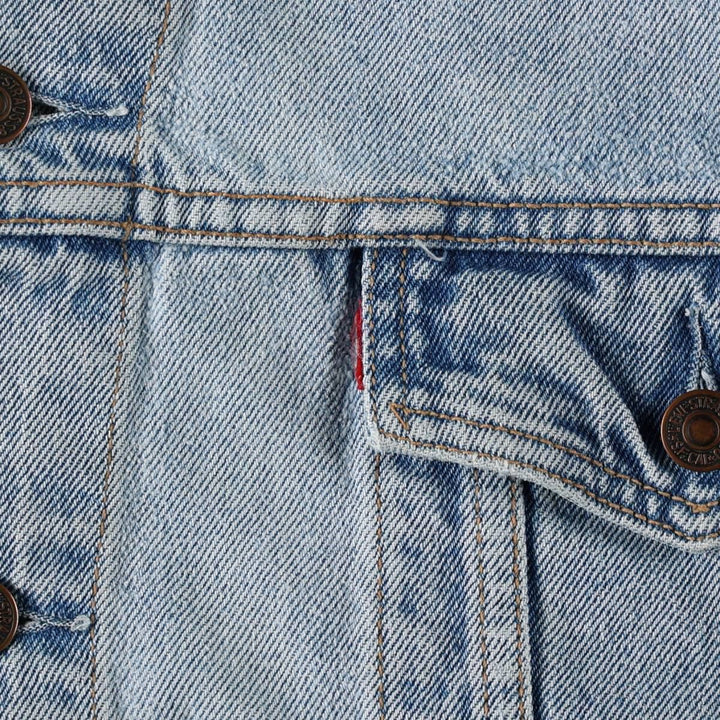 1990'S Levi's 70503-0283 Denim Jacket, G-Jean, Size XXL (Men's XXL equivalent), Vintage cotton Blue type light blue Vintage Second Hand