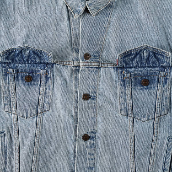 1990'S Levi's 70503-0283 Denim Jacket, G-Jean, Size XXL (Men's XXL equivalent), Vintage cotton Blue type light blue Vintage Second Hand