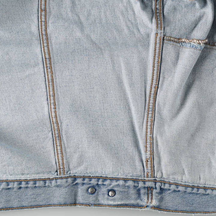 1990'S Levi's 70503-0283 Denim Jacket, G-Jean, Size XXL (Men's XXL equivalent), Vintage cotton Blue type light blue Vintage Second Hand