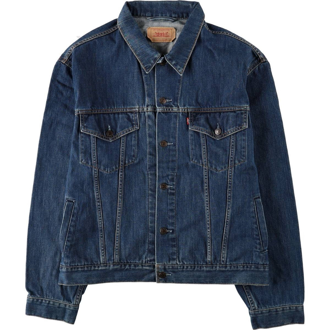Levi's 70550 0414 Euro Model Denim Jacket (Men's XXL equivalent) cotton navy blue type Vintage Second Hand