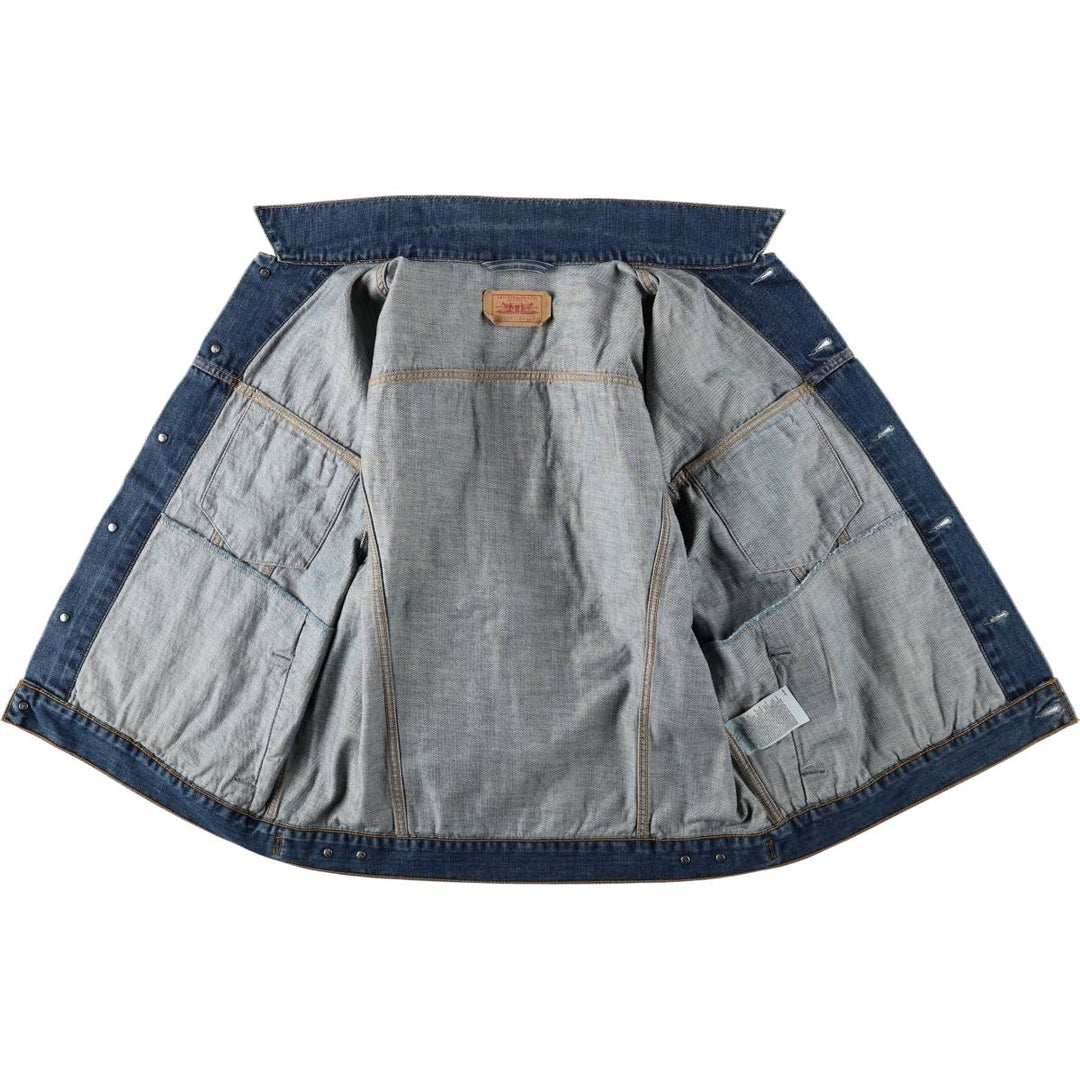 Levi's 70550 0414 Euro Model Denim Jacket (Men's XXL equivalent) cotton navy blue type Vintage Second Hand