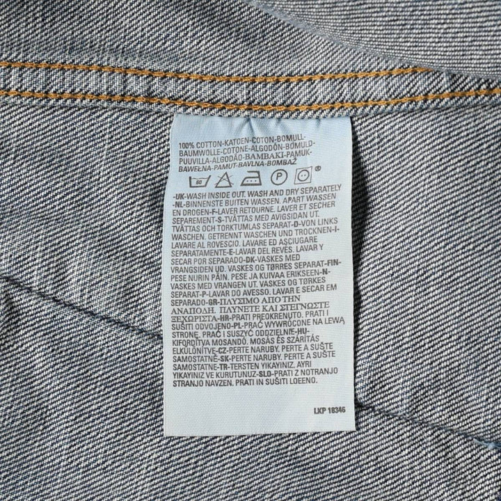 Levi's 70550 0414 Euro Model Denim Jacket (Men's XXL equivalent) cotton navy blue type Vintage Second Hand