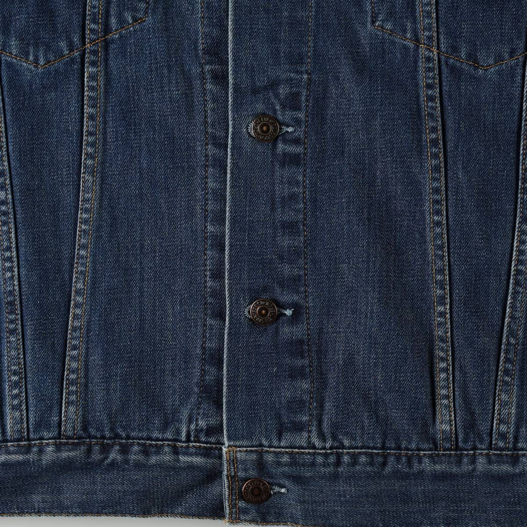 Levi's 70550 0414 Euro Model Denim Jacket (Men's XXL equivalent) cotton navy blue type Vintage Second Hand