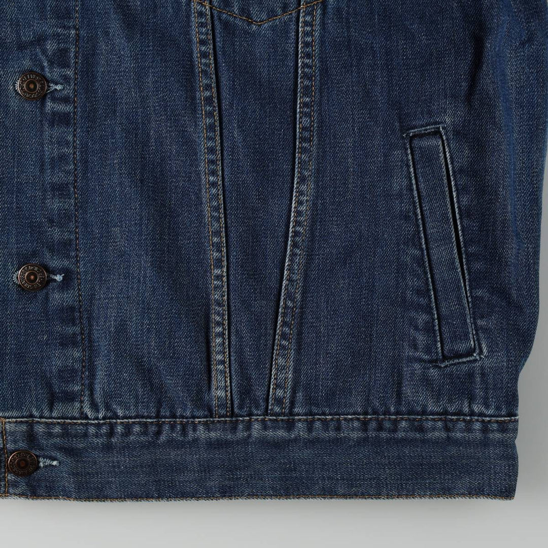 Levi's 70550 0414 Euro Model Denim Jacket (Men's XXL equivalent) cotton navy blue type Vintage Second Hand