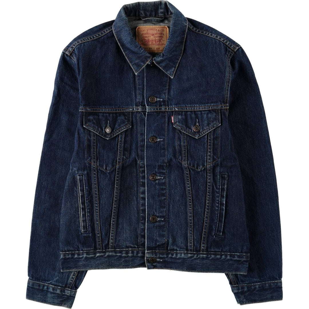 1990'S Levi's 70503 0401 Euro Model Denim Jacket (Men's Size M equivalent) Vintage cotton navy blue type Vintage Second Hand