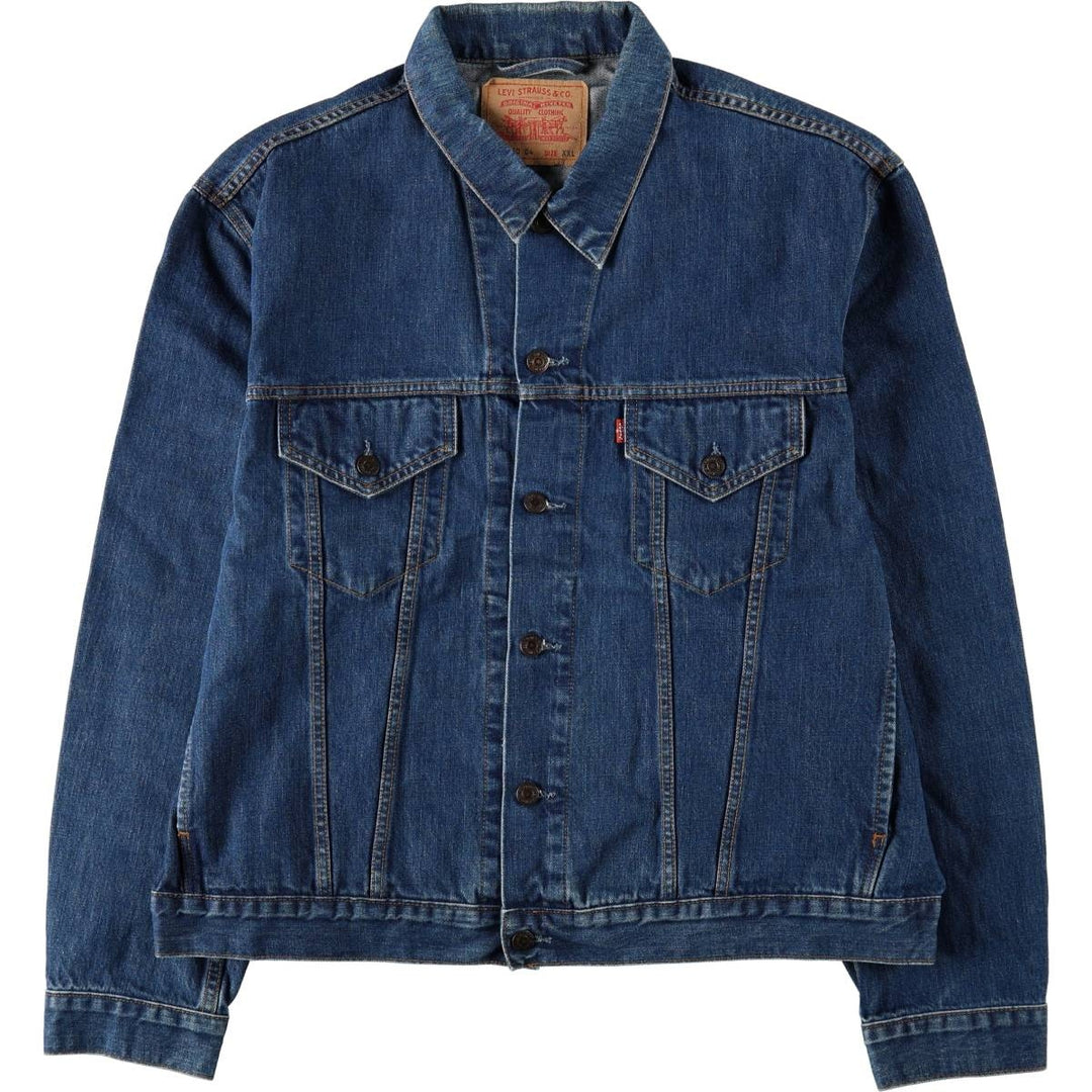Levi's 70550 04 Euro Model Denim Jacket G-Jean Men's XXL cotton navy blue type Vintage Second Hand