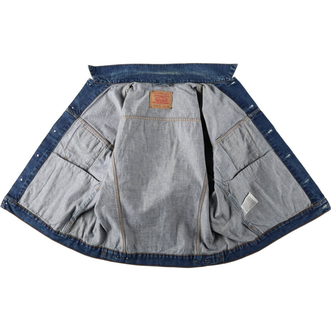 Levi's 70550 04 Euro Model Denim Jacket G-Jean Men's XXL cotton navy blue type Vintage Second Hand