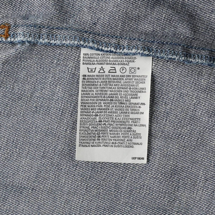 Levi's 70550 04 Euro Model Denim Jacket G-Jean Men's XXL cotton navy blue type Vintage Second Hand