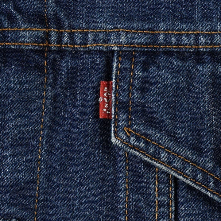 Levi's 70550 04 Euro Model Denim Jacket G-Jean Men's XXL cotton navy blue type Vintage Second Hand