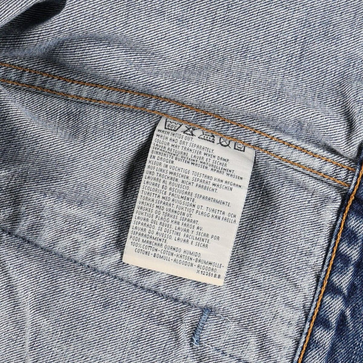 1990'S Levi's 70503 0419 Euro Model Denim Jacket (Men's Size M equivalent) Vintage cotton blue type Vintage Second Hand