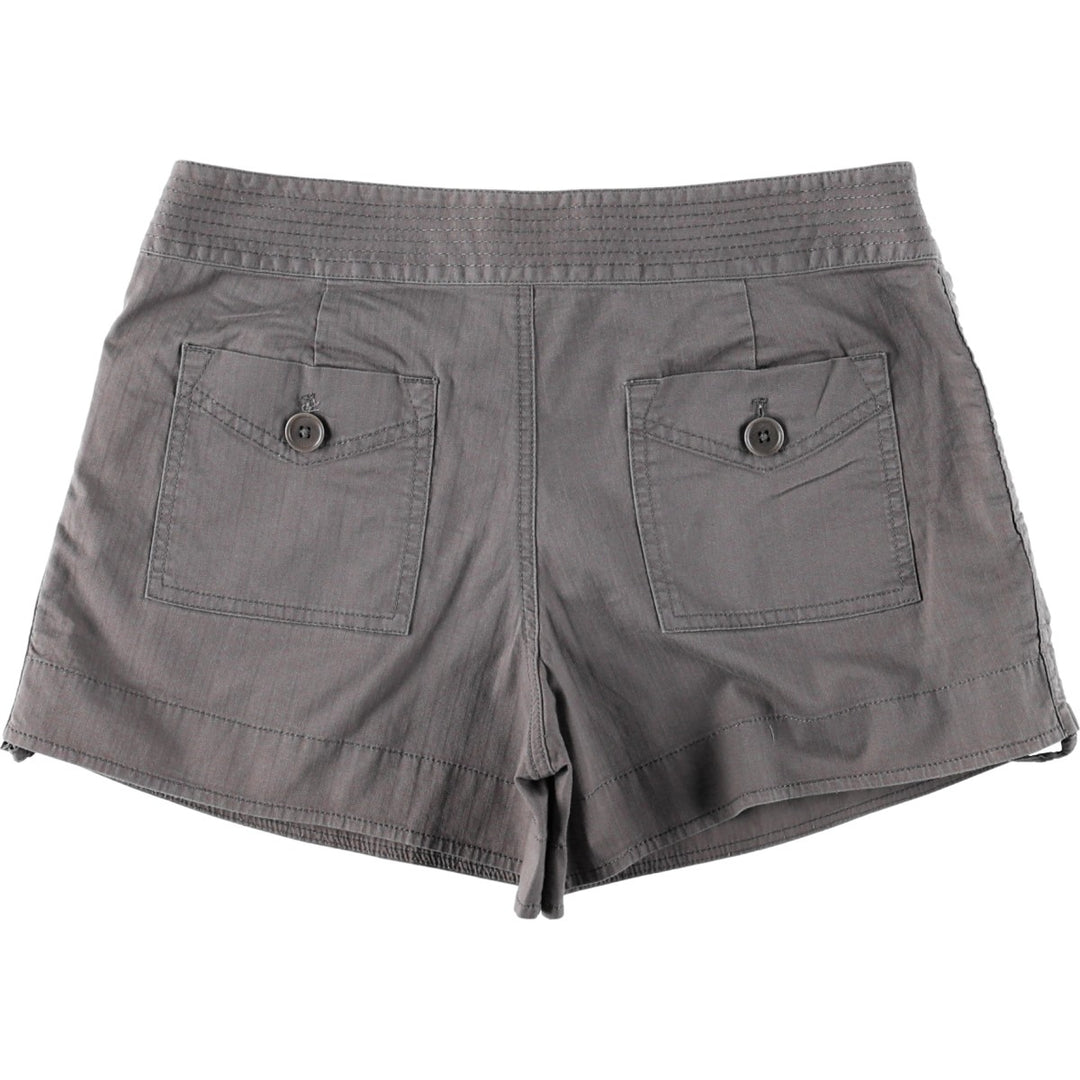 Juicy Couture Two-Pleat Drawstring Cotton Shorts, Women's XL (equivalent to W33) cotton Khaki type Vintage Second Hand