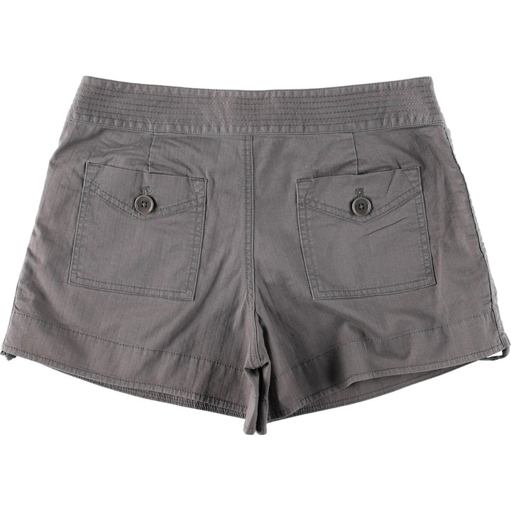 Juicy Couture Two-Pleat Drawstring Cotton Shorts, Women's XL (equivalent to W33) cotton Khaki type Vintage Second Hand